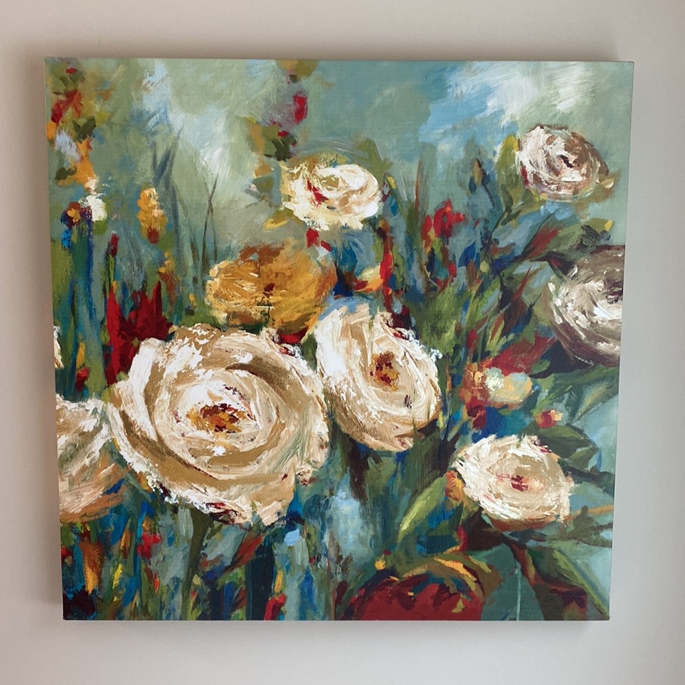 Floral wall painting
